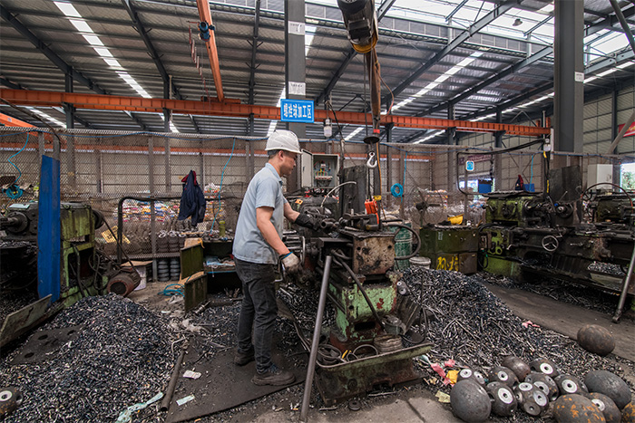 砀山网架配件-螺栓球加工车间